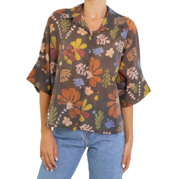 Camicia fantasia floreale 